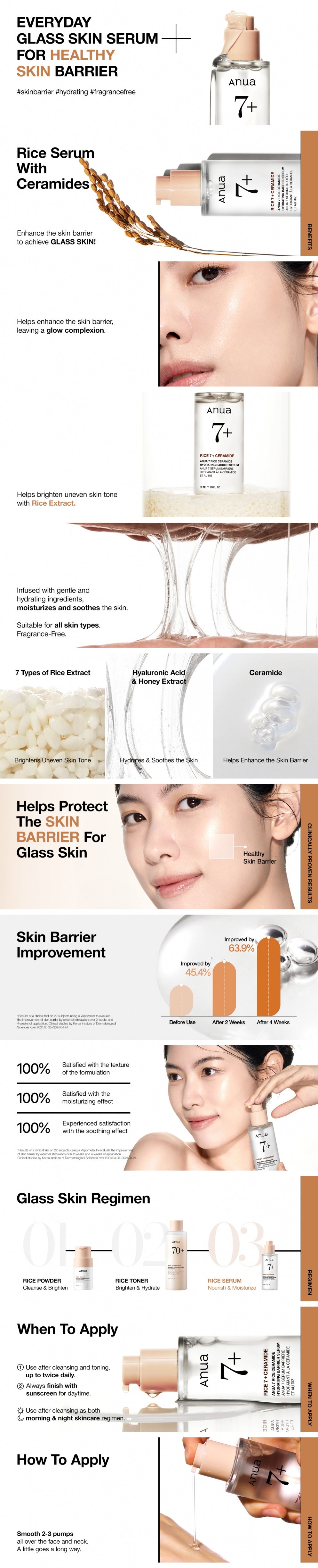 Anua Rice 7 Ceramide Hydrating Barrier Serum