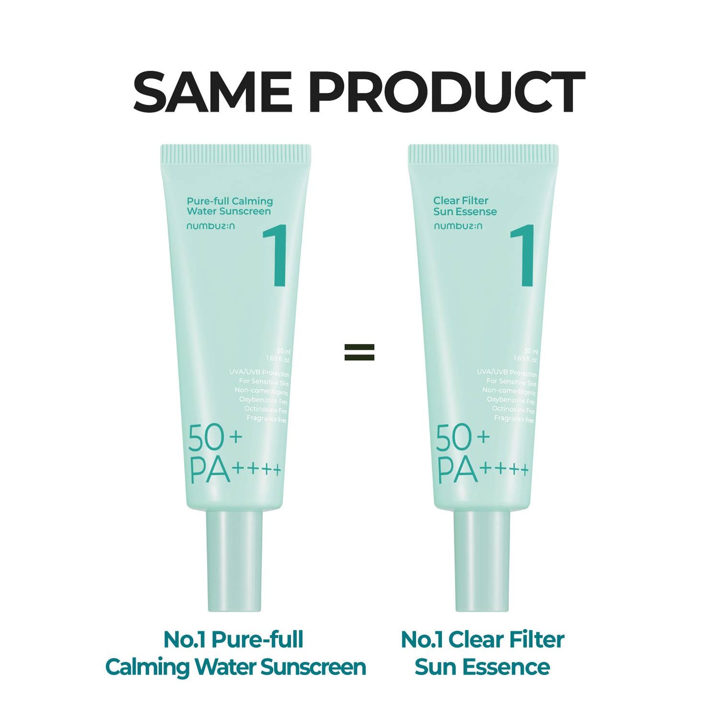 Numbuzin No.1 Clear Filter Sun Essence SPF50+ PA++++