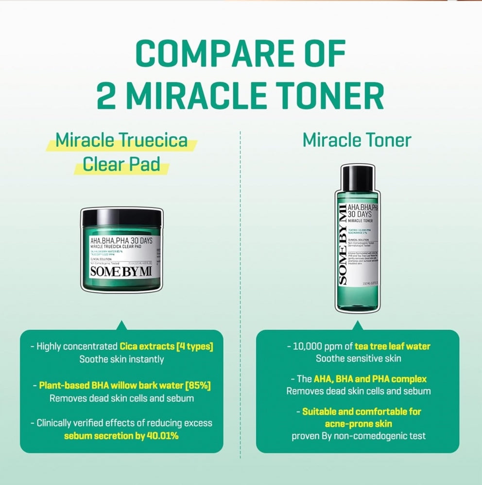 SOME BY MI AHA-BHA-PHA 30 Days Miracle Truecica Clear Pad (70Ea)